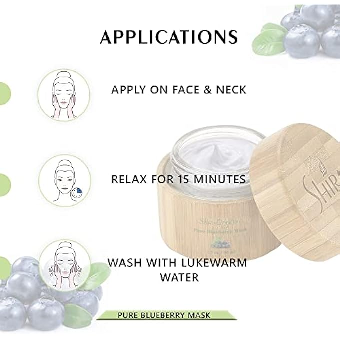 SHIRA SHIR-ORGANIC PURE BLUEBERRY MASK / NORMAL TO DRY (15 ML) - Image 3